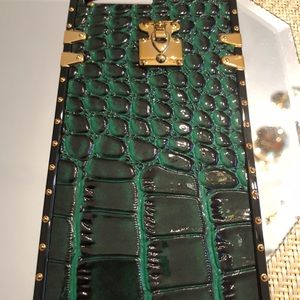Gorgeous Green Crocodile iPhone 8 +phone case